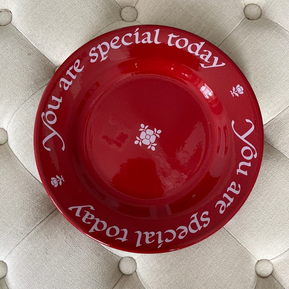 You Are Special Today Plate - The Original Red Plate Co.